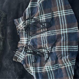 Mini skirt with ties